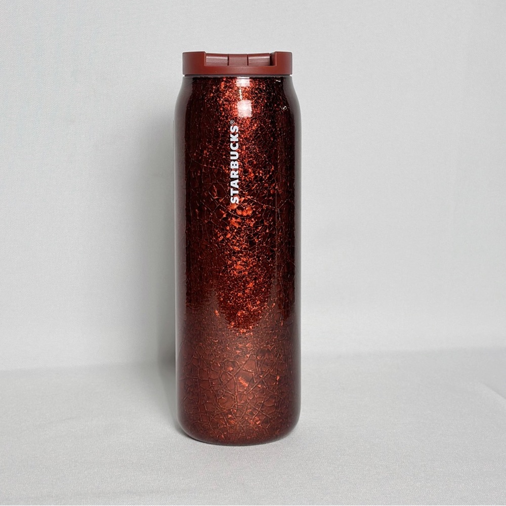 New Starbucks Limited Red Crackle 20oz Tumbler